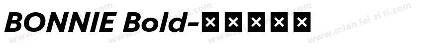 BONNIE Bold字体转换